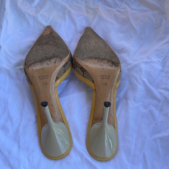 Gucci sand Tess leather pumps - Picture 11 of 16